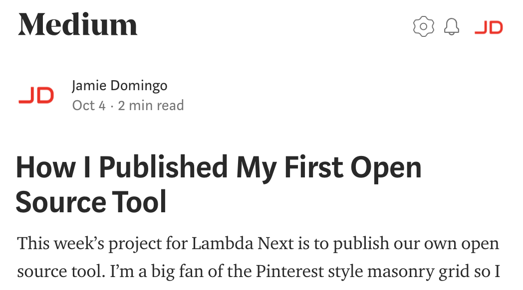 How I Published My First Open Source Tool